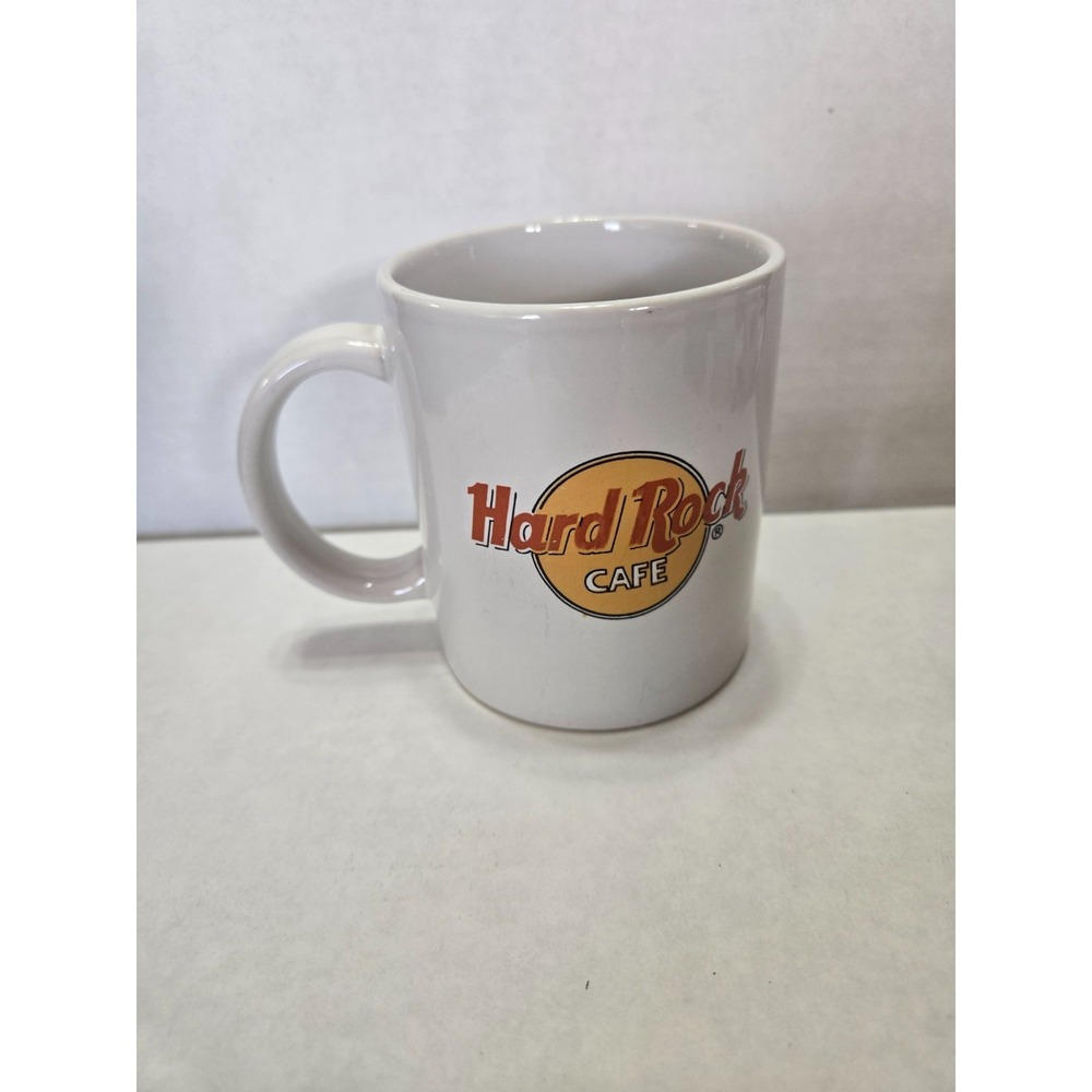 Hard Rock Cafe Logo Coffe Mug White Ceramic Colectible Memoribilia Cup